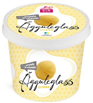 Bägare Ägguleglass Citron